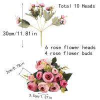 Rosas Artificiales De Seda Europea 30CM Para Decoración De Bodas Fiesta Navidad Vaso De Casa Accesorios De Arreglo Floral - details 1