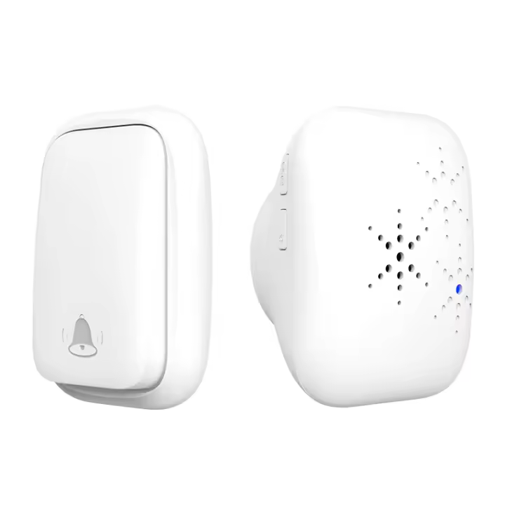 Timbre De Puerta Inalámbrico RF433MHz Sin Batería Auto-Energizado Impermeable Con Rango De 150M Control Remoto Para El Hogar - 1