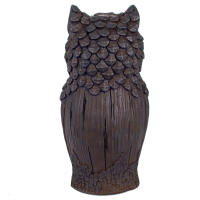 CAPRILO REGALOS & DECORACIÓN Figura Decorativa de Resina "Búho Marrón " Esculturas. Animales. Regalos Originales. Decoración Hogar. 23 x 17 x 47 cm - details 2