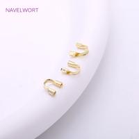 Protector De Cordones De Latón Enchapado En Oro 18K Conector En Forma De U Para Fabricación De Joyas Accesorios DIY - details 11