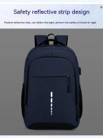 Mochila Unisex Grande De Viaje Simple Y Moda Para Estudiantes Y Computadoras Con Gran Capacidad Bolsillos Internos Y Exterior Cierre De Cremallera - details 7