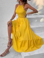 Vestido De Verano Asimétrico Para Mujer Con Tirantes Sin Mangas Vestido A-Line Negro Sexy Y Club De Playa Vestidos De Verano Mujer - details 4