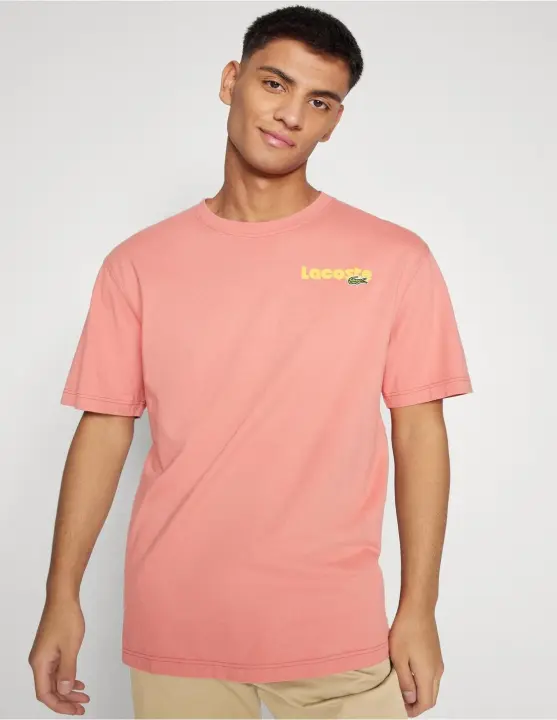 LACOSTE CAMISETA EFECTO LAVADO EN DEGRADÉ CON ESTAMPADO LACOSTE - 1