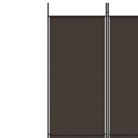 Biombo divisor de 5 paneles de tela marrón 250x220 cmDecoración interior o sala de estar - details 6