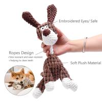 Juguete De Peluche Para Perros Forma De Animales Interactivo Masticable Para Pequeños Y Grandes Perros Perro Pupilo Entrenamiento Accesorios - details 10