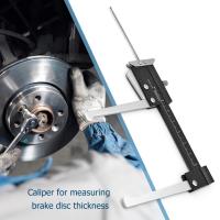 Herramienta De Medición Para Disco De Freno De Coche Regla De Acero Inoxidable Para Medir La Espesor Y El Desgaste Del Disco De Freno Calibrador Fijo - details 1