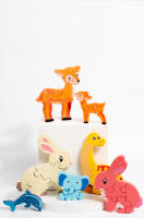 Rompecabezas De Madera Educativo Montessori Animales Dibujos Animados Juego De Inteligencia Para Niños Regalo De Aprendizaje Temprano - details 3