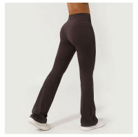Pantalones Deporte De Yoga Para Mujer Leggings De Pierna Ancha Con Cintura Cross Fitness Levantamiento Glúteos Elasticidad Completa Acticewear Para Gimnasio Al Aire Libre - details 2