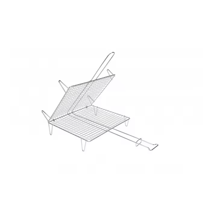 Parrilla doble abombada acero zincado 40x45x17.5cm. 2593 Sauvic - 1
