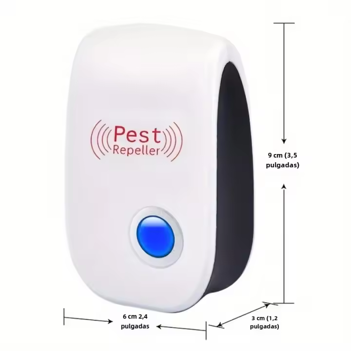 Repelente Ultrasonido 3/6 Para Proteger Tu Hogar Cocina Oficina Hotel Y Almacén De Infestaciones De Plagas Tipo De Repelente Ultrasonido - 1