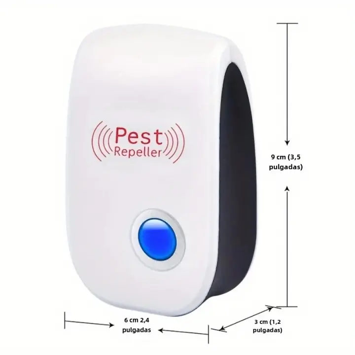 Repelente Ultrasonido 3/6 Para Proteger Tu Hogar Cocina Oficina Hotel Y Almacén De Infestaciones De Plagas Tipo De Repelente Ultrasonido - 1