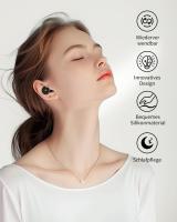 Tapones para los oídos para dormir, 28 dB, reducción de ruido, protección auditiva para dormir, tapones de silicona suaves y reutilizables, para viajes y dormir, estudios, trabajo - details 1