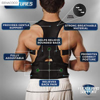 Nueva Correa Ajustable Para Postura De Espalda Y Cintura Corrector De Lumbar Soporte De Columna Vízuelo Alivio Del Dolor Espalda Adulto Comodidad - details 1