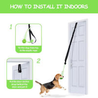 Juguete Interactivo Para Perros Juego De Tirar Y Retener Bola Colgante Con Correa De Malla Para Limpieza De Dientes Y Divertido Para Interior Y Exterior - details 1
