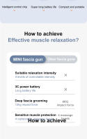 Mini Masajeador Eléctrico INSMART Para Musculación Y Deporte Aluminio Profesional Con Vibración Profunda Batería De Litio De 1500mAh - details 1