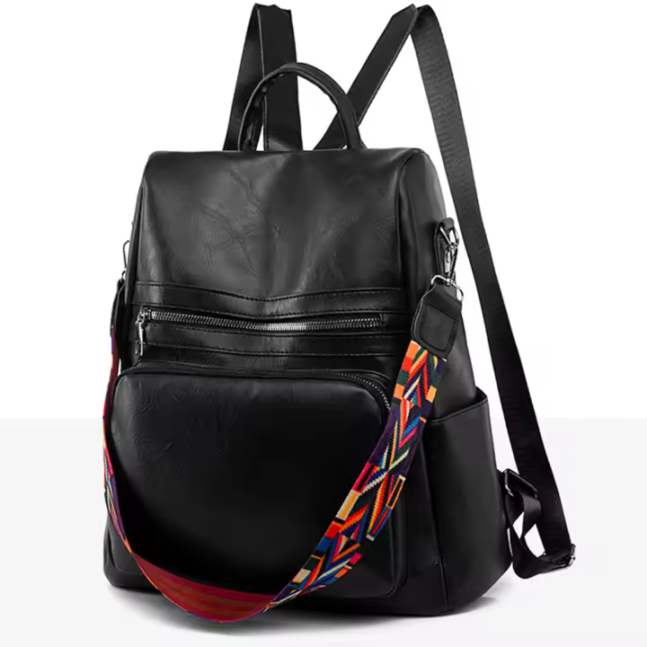 Mochila de cuero de alta calidad para Mujer, Bolso Escolar para adolescentes y niñas, mochila de viaje de gran capacidad, nuevo diseño, 2023 - 1
