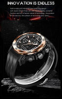 Reloj De Pulsera Deportivo Para Hombre FOXBOX Lujo Cuarzo Impermeable Militar Dual Display Luminoso Reloj De Mano - details 2