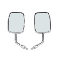 Espejos Retrovisores Rectangulares Universales De Cromo Para Motocicleta Con Tornillo De 10mm Espejos De Motorbike Para Honda Scooter E-Bike - details 3