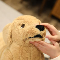 Muñeco De Peluche Labrador Realista Para Niños Regalo De Cumpleaños Juguete Suave De Perro Creativo 35/75cm Stuffed Animal Puppy Dolls - details 13