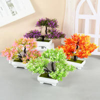 Pequeño Árbol Bonsái Artificial Verde En Maceta Flor Falsa Para Decoración De Habitaciones Casas Bodas Jardines Arreglo Ornamental - details 3