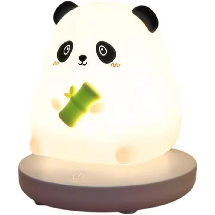 Luz Nocturna para niños, Kawaii Panda luz Nocturna LED, lámpara de Noche Regulable táctil, luz de Noche USB de Silicona, luz de Lactancia para bebés - 1