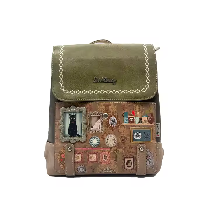 Mochila Sweet Candy Colección Cat Vintage - ¡Un toque de estilo único y retro! - 1