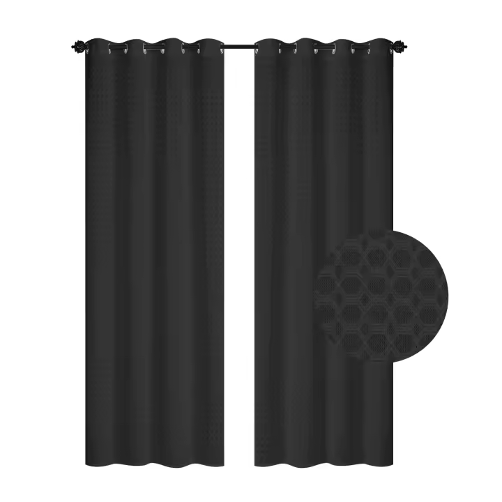 ILOVEHOME - Cortina para salon, cortina para habitacion tipo visillo con aspecto de lino con ojales, cortina individual moderna de 140 x260cm - 1