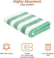 Beach Towel Stripe, Seafoam Green, Pack Of 1 70*140cm - details 1