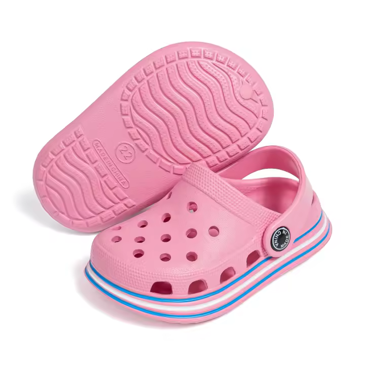 Zapatillas De Jardín Clásicas Para Niños EVA Antideslizantes Suela Suave Color Sólido Transpirables Pantuflas De Interior Para Verano Unisex - 1