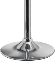 Set of 2 High Kitchen Stools, 360° Swivel, Height Adjustable Bar Stools (83-104 cm), with Backrest, Faux Leather Material, Metal Frame and Footrest, Grey - details 3