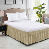 Envolvente Sábana De Cama Con Volantes Fácil De Ajustar Antiarrugas Lavable Resistente Al Desvanecimiento Decoración Para Hogar Para Rey Queen Twin - details 10