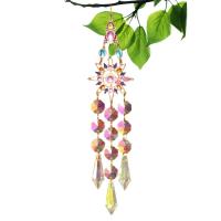 Aros De Viento Colgantes De Cristal Con Prisma De Sol Y Estrella Decoración De Pared En Rosa Para Habitación Arte Y Manualidades Para Exteriores - details 11