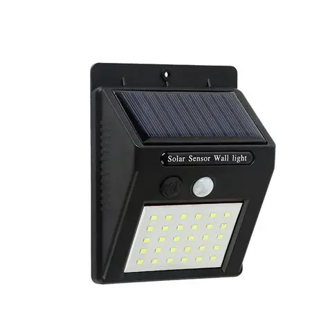 Elbat aplique led solar - 30lm - luz fria 6500k - sensor de movimiento - bateria 1200mah - 1