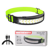 Linterna Frontal COB Sensor Batería Integrada LED Potente Recargable Por USB Impermeable Para Camping Pesca Senderismo - details 8