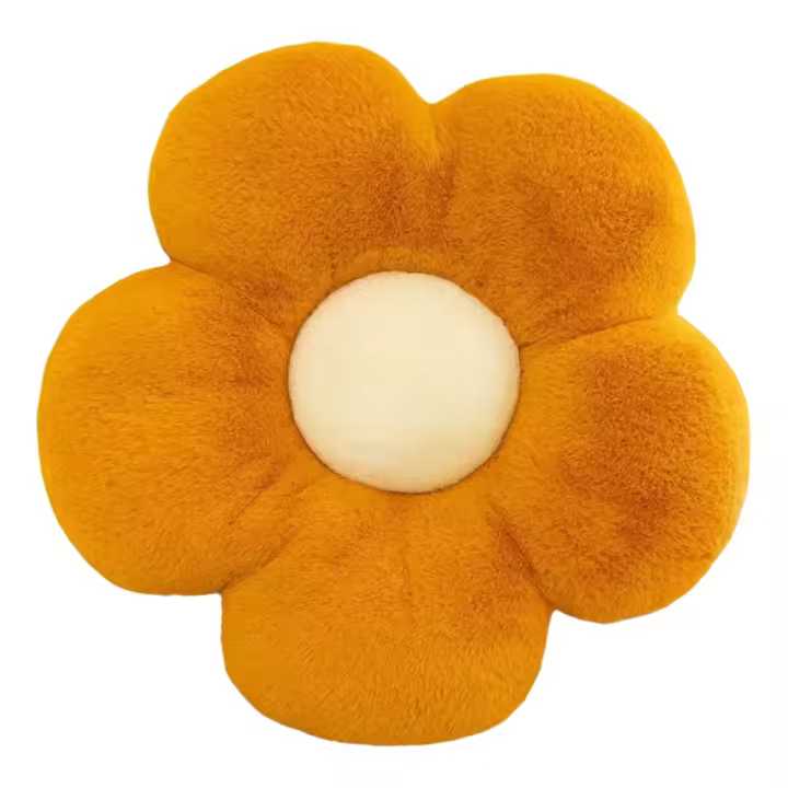 Cojín de flores, almohada en forma de flor, linda almohada de felpa con forma de flor, almohada de flores estética, cojín de margarita, adecuado para el hogar y la oficina (15,7 pulgadas) - 1