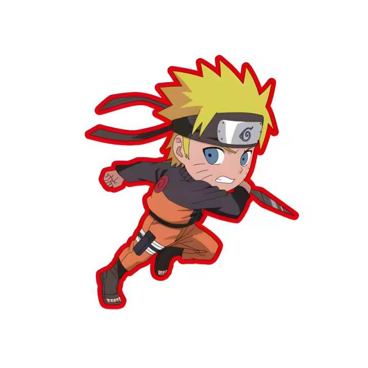 Cojín 3D Naruto Ataque 020 35 Cm - Producto Oficial - 1