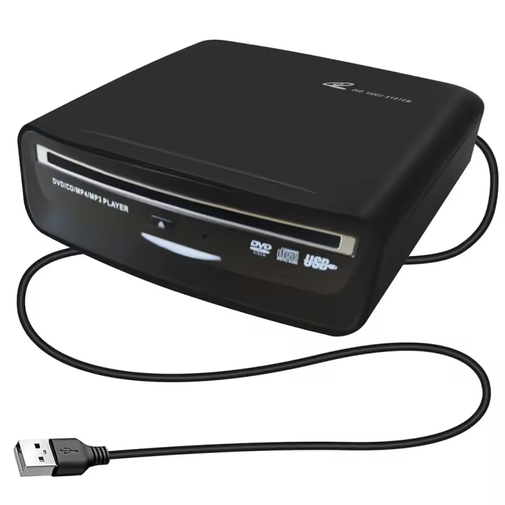 Juego De Reproducción De CD Para Coche Compatible Con Tesla Model 3 2019-2021 Reproductor De DVD LED TV PC Portátil Con USB Y Alimentación 12V Negro - 1