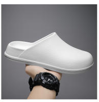 Zapatillas De Verano Para Hombre Antideslizantes Resistentes Al Aceite Zapatos De Cocina Para Enfermero Casual EVA Ligeros Y Suaves Clogs - details 8