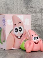 Figura De Anime Patrick Star 7cm Soporte Para Móvil Spongebob Squarepants Postura Prone Decoración De Escritorio Regalo Para Niños Y Adultos - details 0