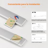 Luz LED Ultrafina USB Para Armario Con Sensor De Movimiento PIR Y Recargable Aluminio Lámpara Portátil Para Cocina Barra Iluminación Nocturna - details 5