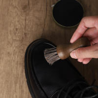 Cepillo De Cuidado De Zapatos Con Pelo De Caballo Cepillo De Limpieza Pequeño De Encina Suave Para Cuero Eliminación De Polvo Y Pulido - details 4
