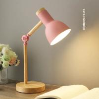 Lámpara De Mesa De Madera Creativa LED E27 Luz De Escritorio Protección Ocular Para Lectura Y Dormitorio Iluminación De Pared - details 3