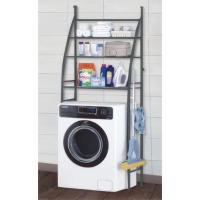 Estantería Baño, Estanteria Metal sobre Inodoro o Lavadora 3 Baldas con Ganchos para Colgar, Ahorra Espacio, Blanco Negro - details 2
