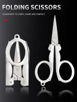 Tijeras De Afeitar Para Pelo De Nariz Y Oídos Tijeras De Acero Inoxidable Plegables Portátiles Para Viajes Y Tailoring - details 0