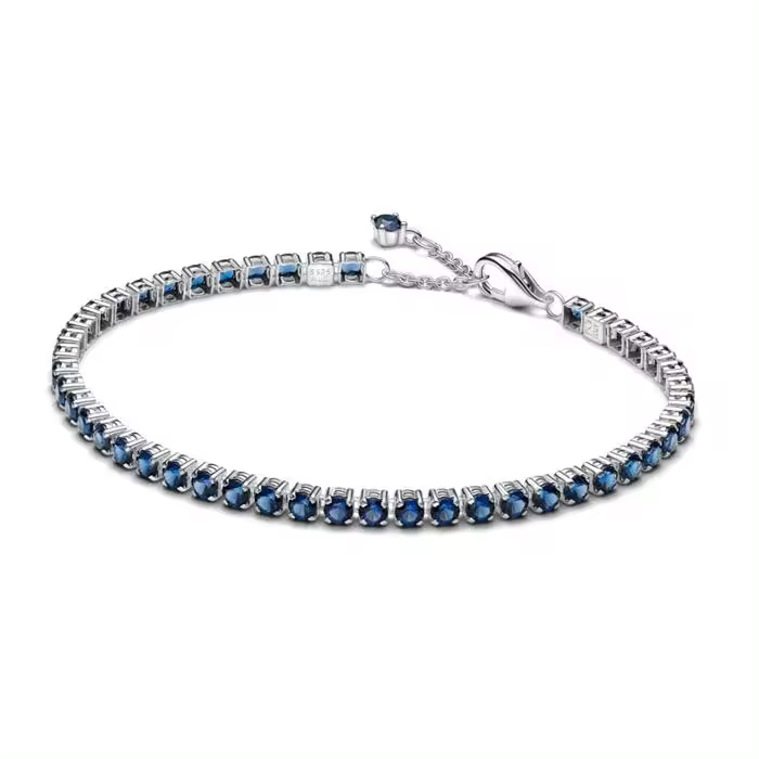 PULSERA TENIS AZUL BRILLANTE - 1