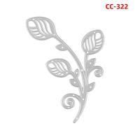 Cortadores De Metal En Forma De Ramas De Rosas Y Hojas Para Scrapbooking Y Álbumes De Fotos Herramienta De Corte De Carbono Para Papel Y Cartón - details 5