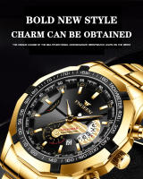 Reloj De Lujo Para Hombre FNGEEN Con Correa De Acero Inoxidable Resistente Al Agua Calendario Quartzo Reloj Hombre S001 - details 15
