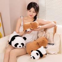 Muñeco De Peluche Transformable Panda Capybara Doble Cara Regalo Para Niños Almohada Suave 2-en-1 Juguete De Película Y TV - details 8