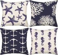 Juego de 4 fundas de almohada Decorativas para Sofá, Cama, 45x45 cm - details 0