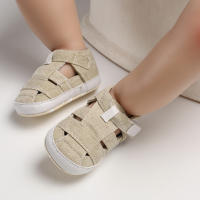 Zapatillas De Bebé Para Primeros Pasos Niños Y Niñas Algodón Transpirable Verano Playa Moda Suela Suave Sandalias Comienzo Del Caminar - details 19